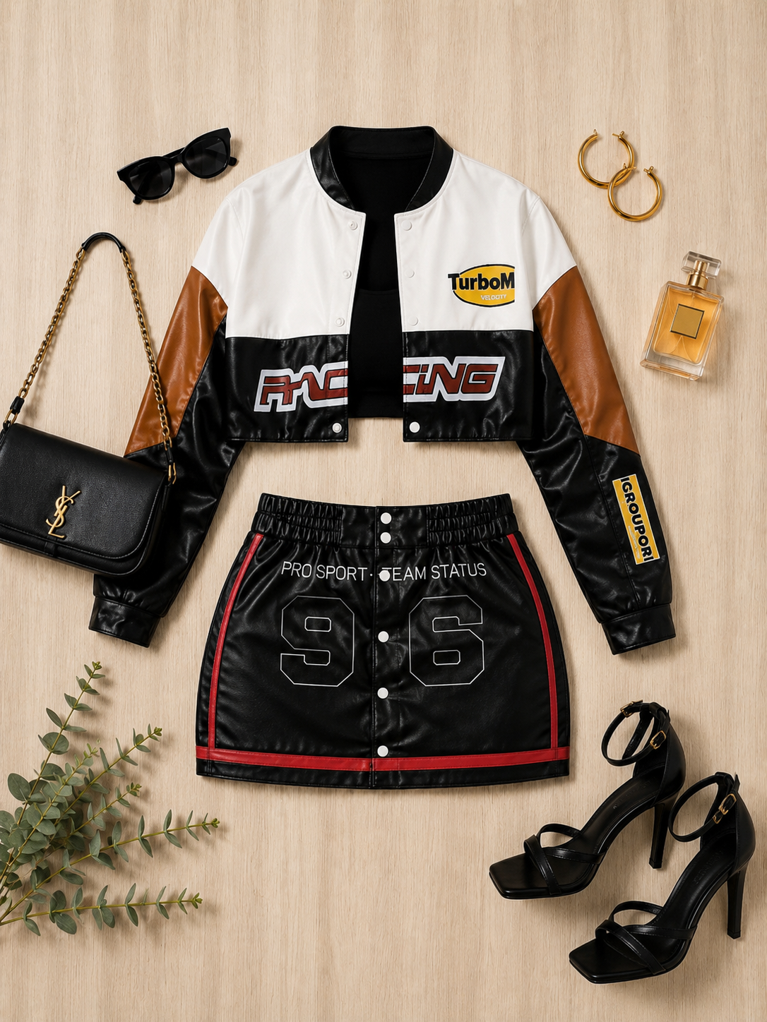 Curvy Queen Racer Skirt Set