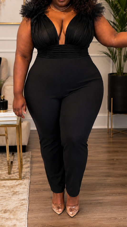 Elegant Midnight Muse Jumpsuit